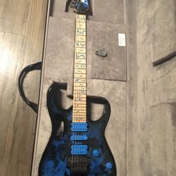 Ibanez Steve Vai Jem77P Blue Floral