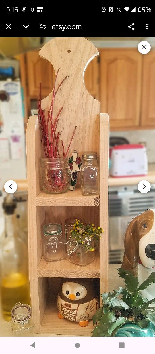 Small Wooden Shelf $20