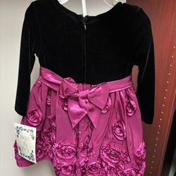 Girls 18 Month Dress – Cute Toddler Pink Purple Outfit - never used 