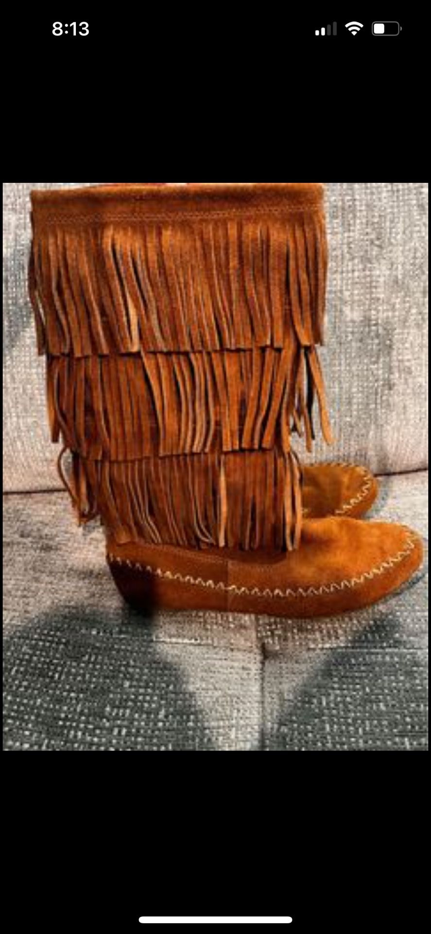 Fringe Moccasin Boots 