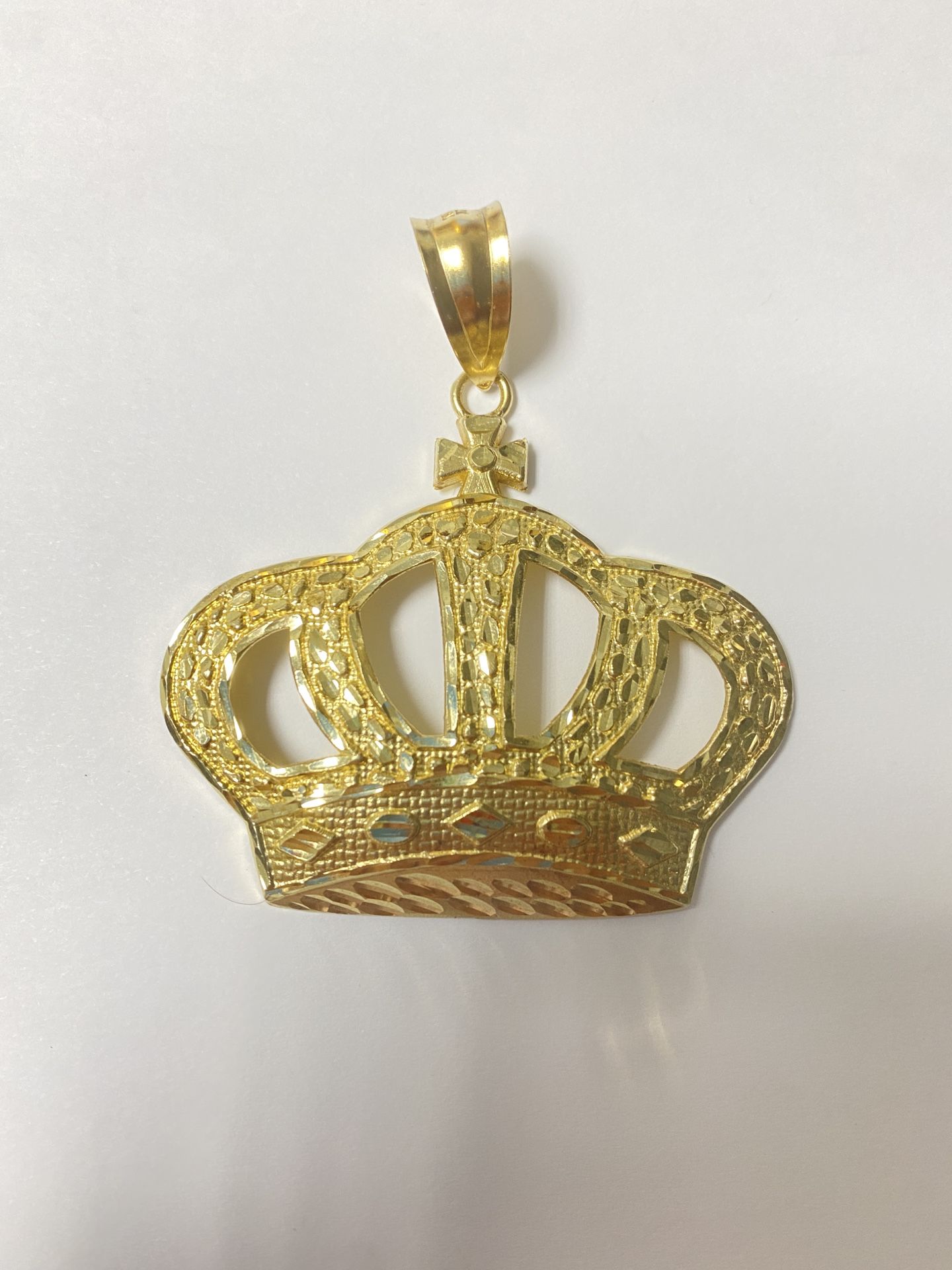 Crown Gold Pendant In 10k 