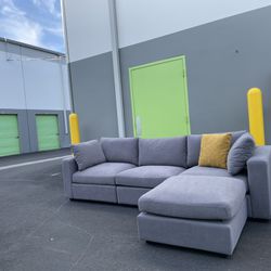 New Grey Modular Sectional Couch