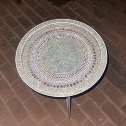 Glass Mosaic Side Table