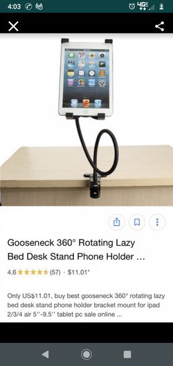 Lazy bed desk stand holder