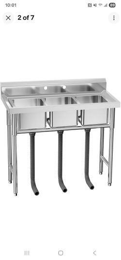 3 Compartment Food Truck Sink