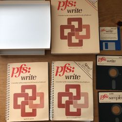 Two Vintage ‘PFS: WRITE’ manuals plus disks! 