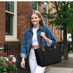 Tote Bag for Women Nylon Top-Handle Purse