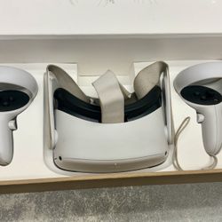 Meta Oculus Quest 2 128gb Memory Storage VR Virtual Reality Headset Joysticks Control Laser Sensor Wifi Bluetooth Apps Music Entertainment Internet 