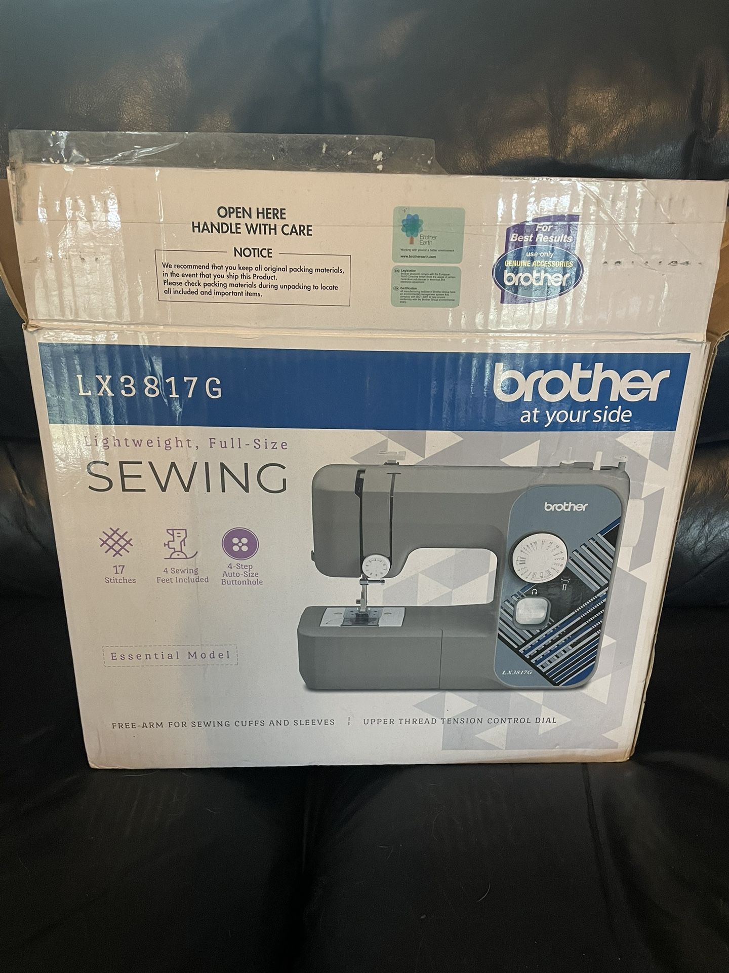 Brother LX3817G 17-Stitch Sewing Machine - Grey, Brand New