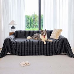 Yajue Non Slip Couch Covers For 3 Cushion Couch Sofa, Pet Friendly Sofa Covers Washable, Heavy Duty Scratch Resistant Furniture Cover For Dogs Fits 3 