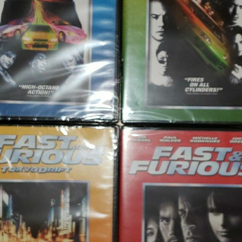Fast & Furious DVD's (4) New