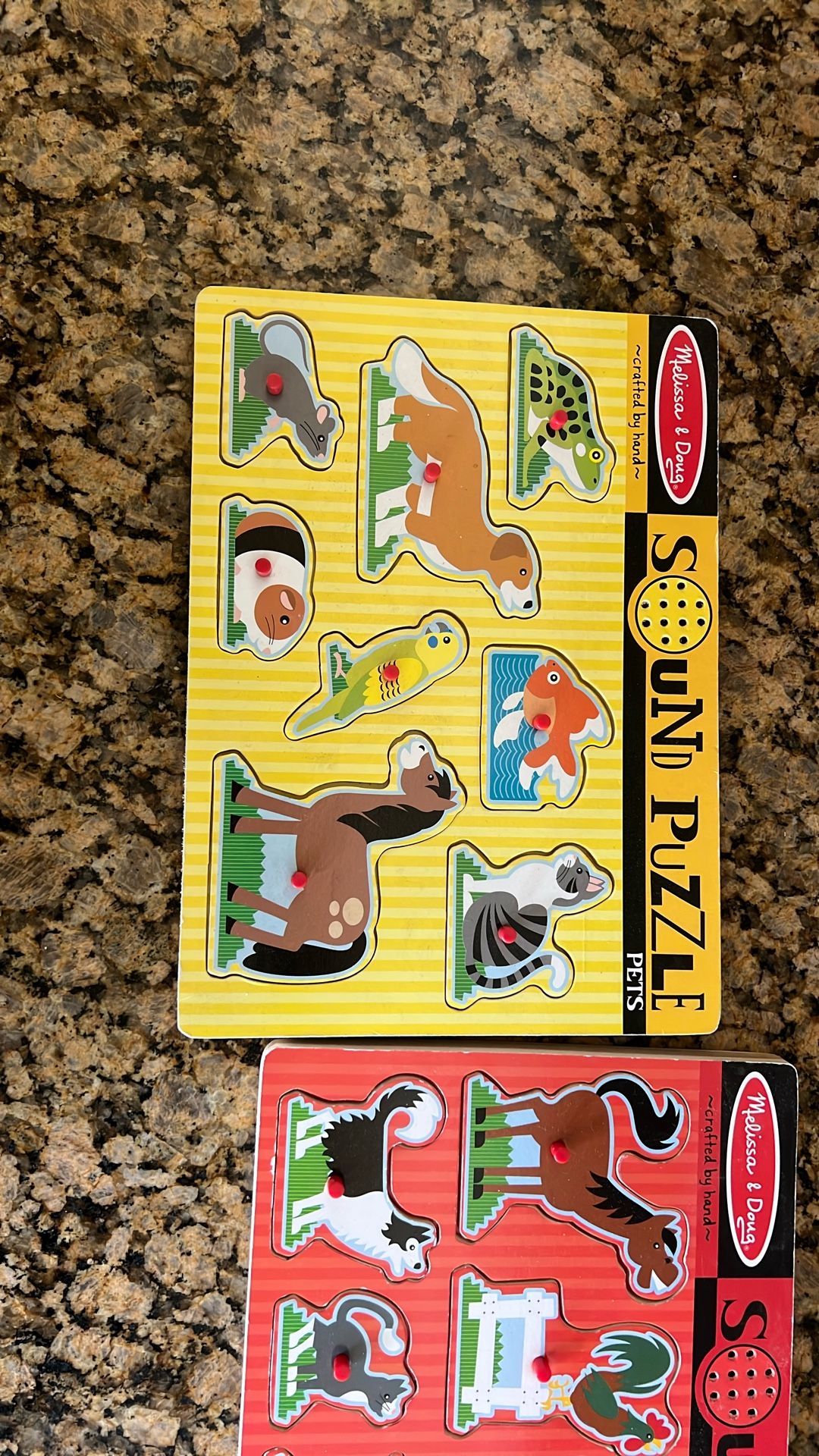 Melissa & Doug Wooden Puzzles With Sound