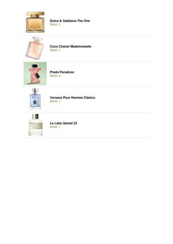 Perfumes 50 each