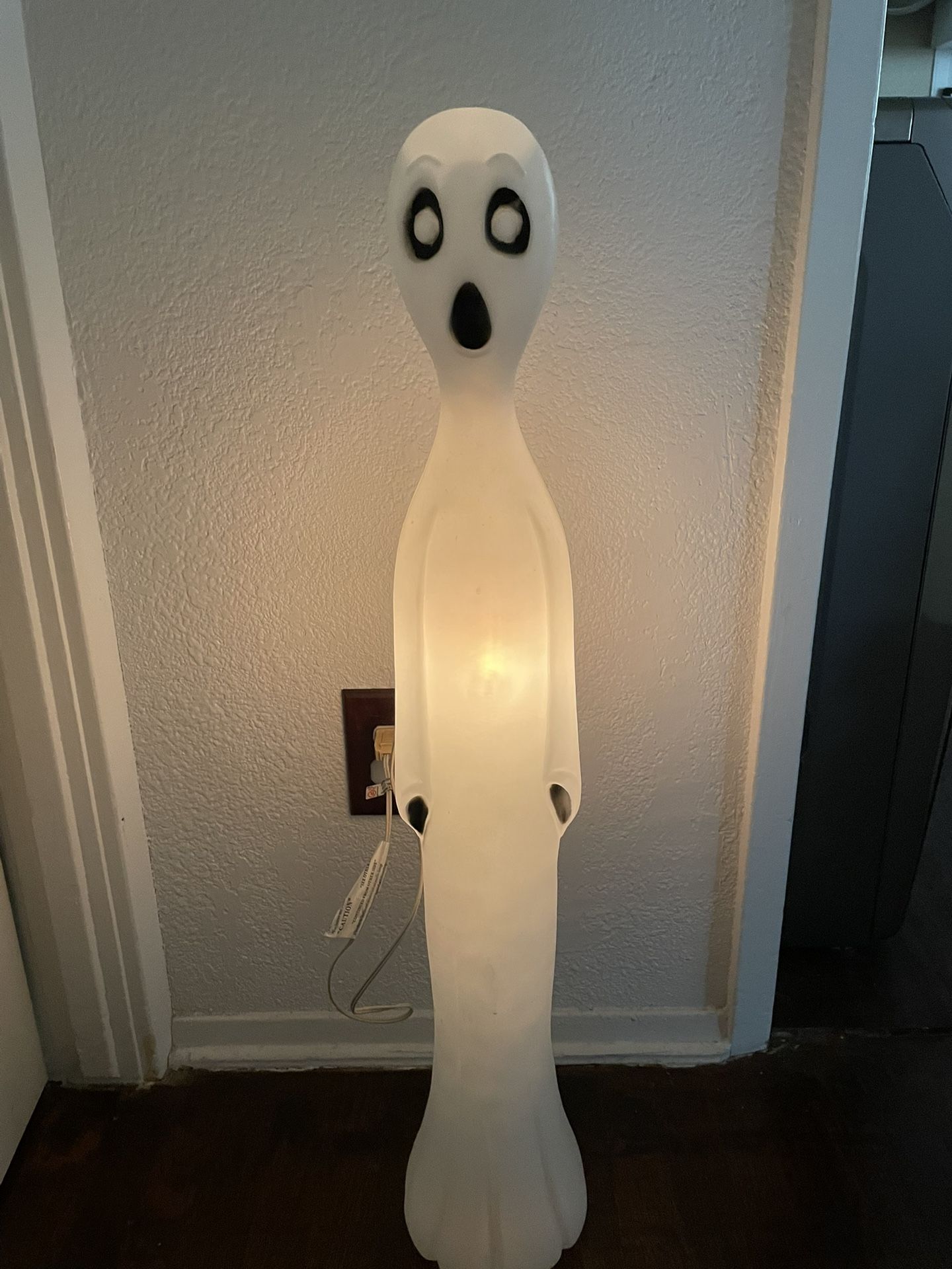Vintage Union Products Don Featherstone Lighted Skinny Ghost Blow Mold