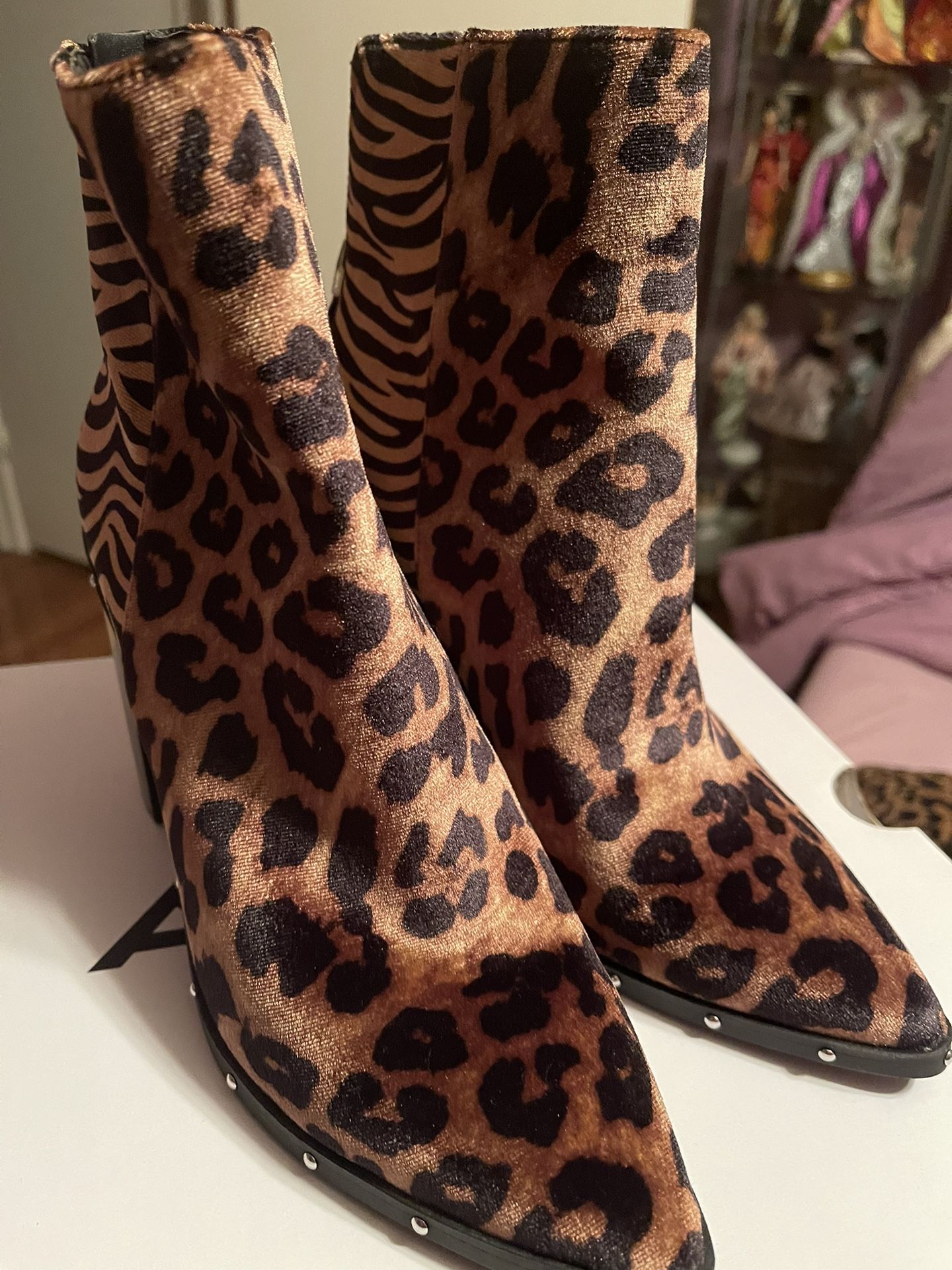 Leopard Ankle Boots By ALDO!!