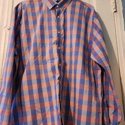 Tommy Hilfiger Mens Checkered Tailor Fit Pink/Blue/Purple  Shirt
