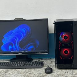 AMD Ryzen 7 2700X, 24gb DDR4 RAM, 240gb M.2 SSD For System, 1TB HDD Storage, NVIDIA GTX 1080 8gb GPU, Windows 11, Wi-Fi With Antennas & Bluetooth 