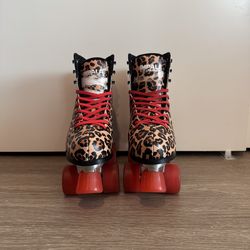 Leopard Impala Rollerskates Size 10 womens