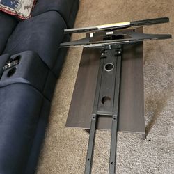  TV Stand With 3 Glass Shelves