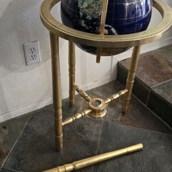 Gemstone Floor Globe