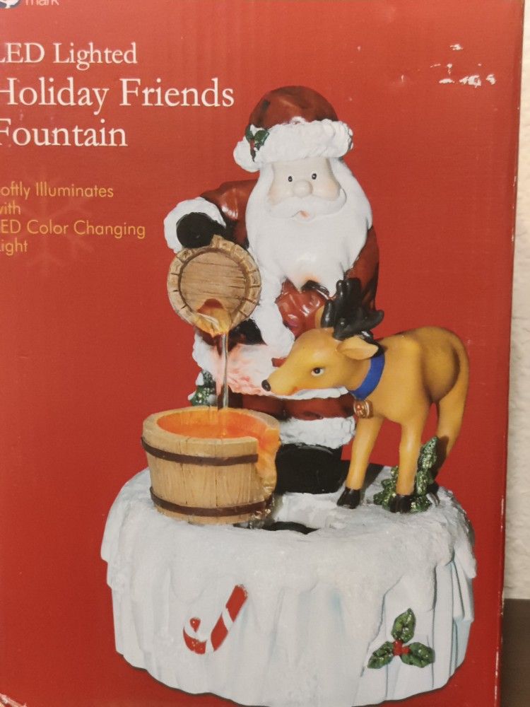 Nature's Mark- Led lighted Holiday friends Fountain