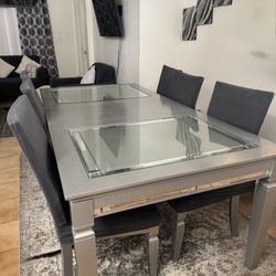 6 Set Dining Table With Chairs & China Cabinet 