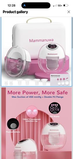 Electric Breast Pump - Lightweight, Portable, & Hands-Free with Baby Mouth Technology - BPA-Free, 4 Modes, 9 Levels - Elevate Your Breastfeeding Style
