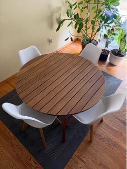 Table and 4 chairs