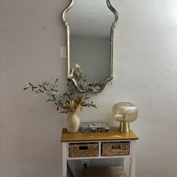 Entryway Table And Mirror 