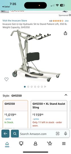 Invacare Lift GHS350 $600 OBO (Like new) Just Reduced Price.