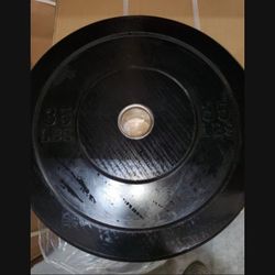 2 X35  LBS PAIR BUMPER PLATES SET.
