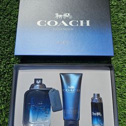 Coach Blue Set 3.3oz $75🔥