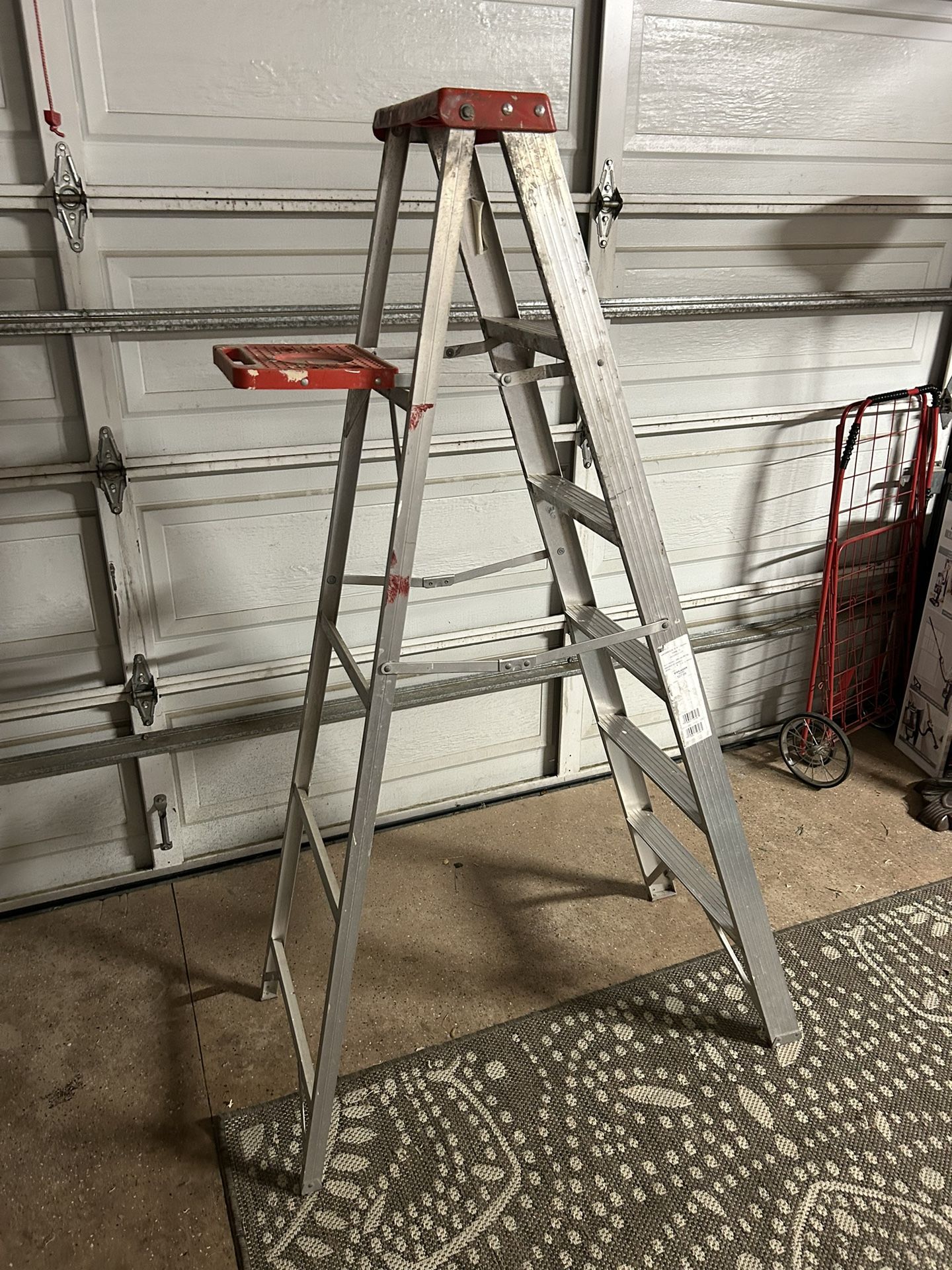 Tall A-frame ladder - 6 foot tall A-frame ladder
