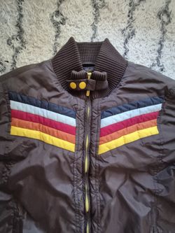 🔥 Retro ENERGIE Puffer Jacket – Rare Color Block! XL