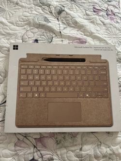 Shop Microsoft Microsoft - Surface Slim Pen (2nd Edition) and Pro Keyboard for Pro (11th Edition), Pro 9, and Pro 8 - Dune