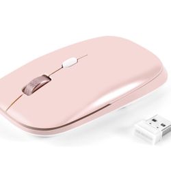 Pink Wireless Mouse 