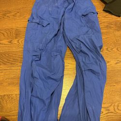 Blue Parachute Pants