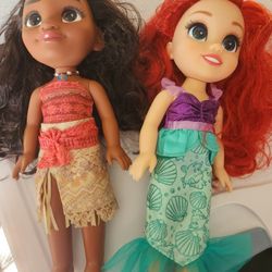 Disney Ariel & Moana Dolls