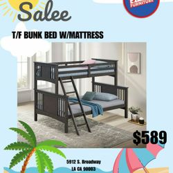 Twin/Full bunk bed with mattress $50 dollar ask me how?