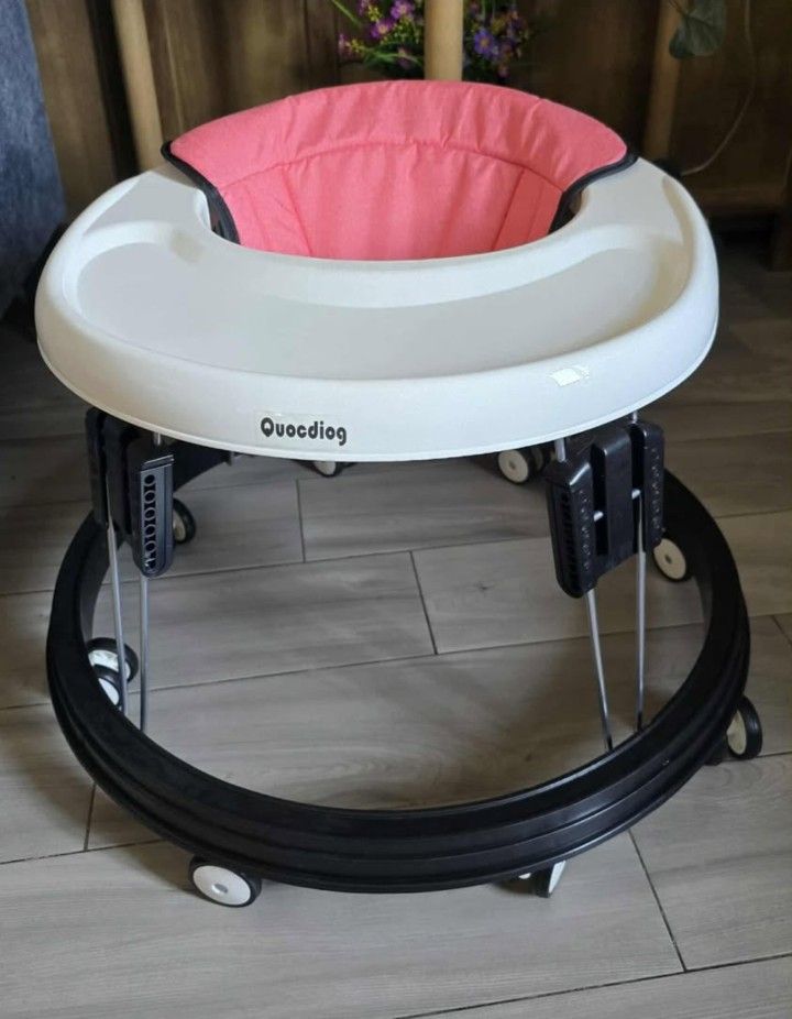 New Baby Walker Foldable Adjustable Height,Multi-Function Anti-Rollover Toddler Walker