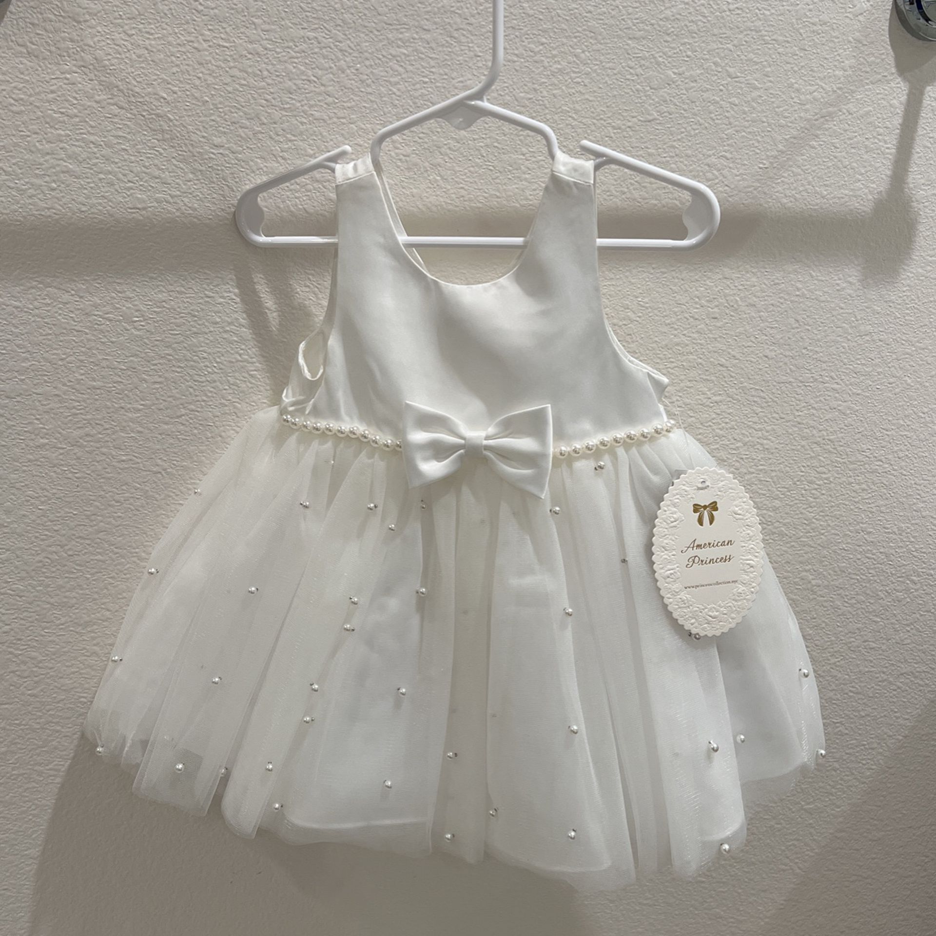 White Pearl Baptism Dress-Brand  New 