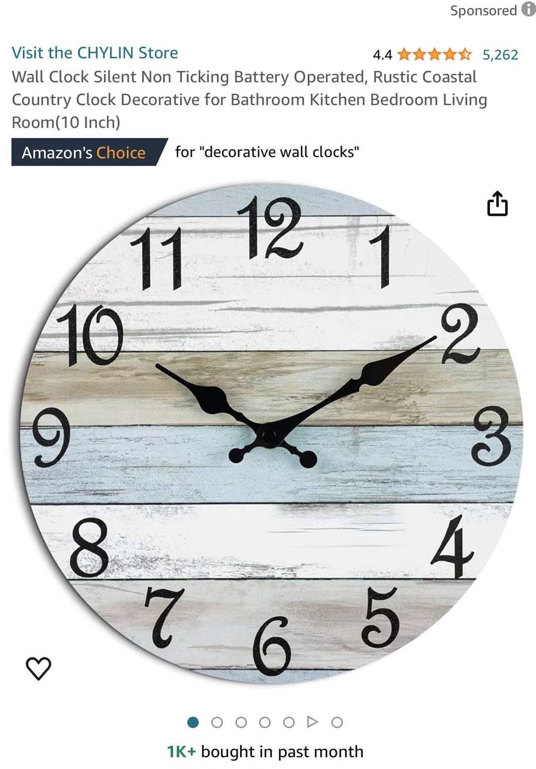 Wall clock (brand new in box)