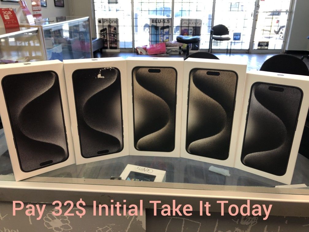iPhone 15 Pro Max 1TB Unlocked Pay Low 32$ Initial Take It Today