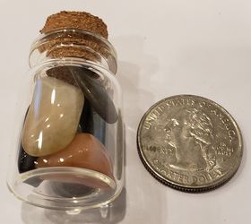 Natural Mixed Gemstone filled Bottle