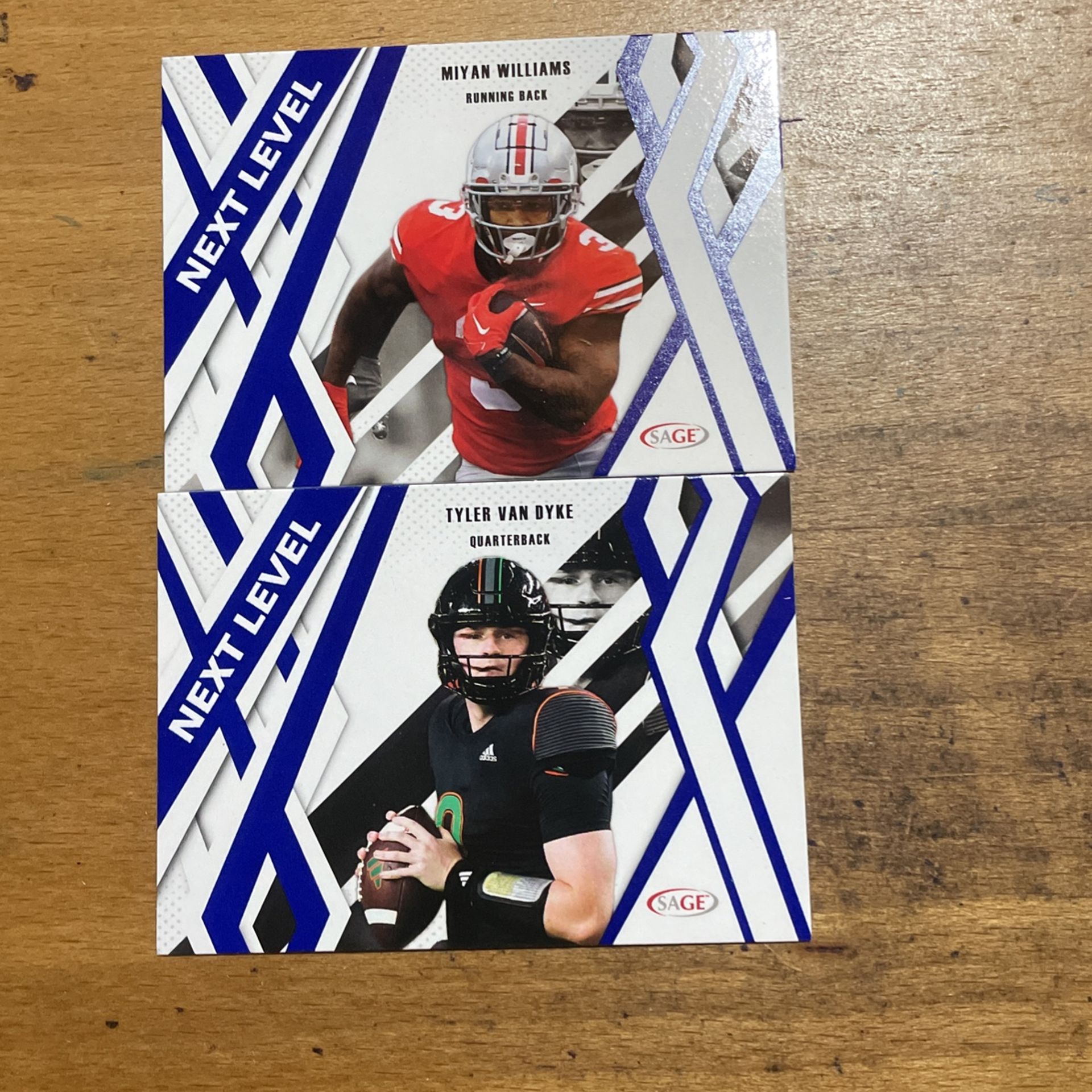 2024 SAGE HIGH SERIES LOT OF 2 BLUE NEXT LEVEL CARDS