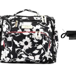 Ju-Ju-Be B.F.F. Convertible Diaper Bag, The Imperial Princess + Oh Baby Bags Diaper Bag Clip-On Dispensers with Disposable Bags for Dirty Diapers (Bla