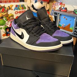 Jordan 1 Low Court Purple