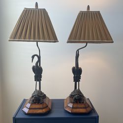 Theodore Alexander Meiji Cranes Table Lamp