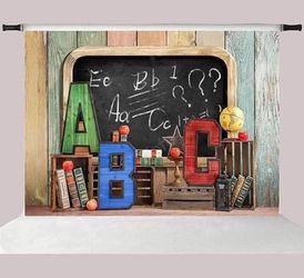 Kate 7x5ft School Backdrop ABC Letter Photo Photographers