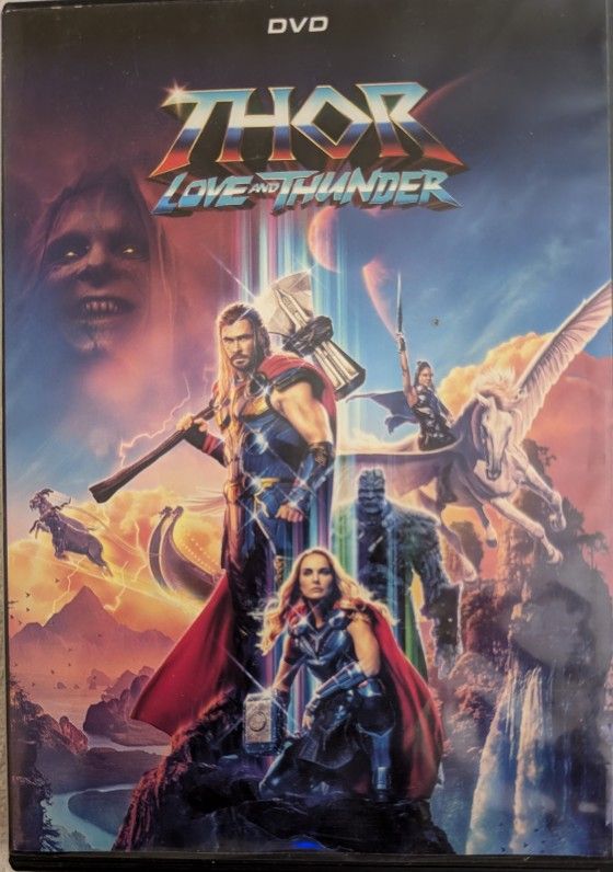 Thor - Love And War, Video Movie DVD (Mint) In Marvel Studios 2022 PG13 Min 119. God Of Thunder (Chris Hemsworth) Teams Up With King Valkyrie, Korg An